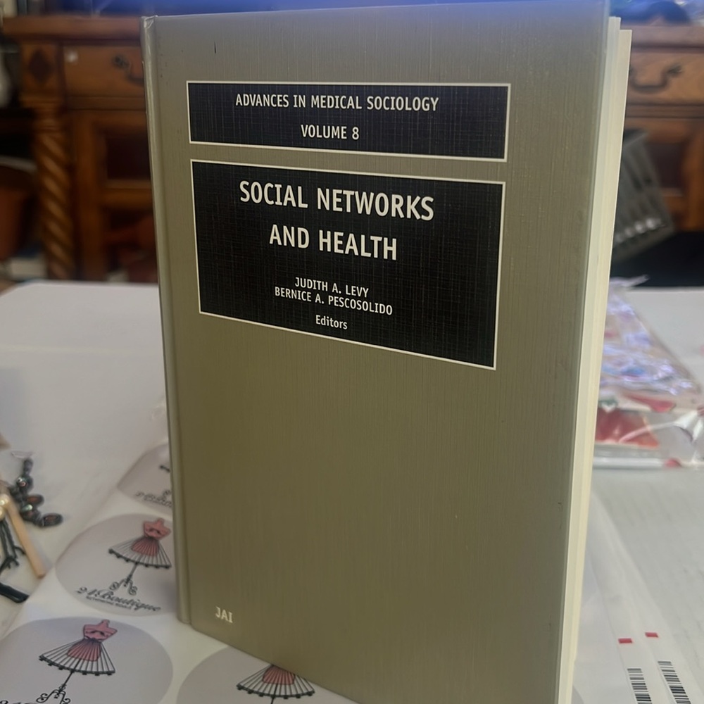 Social Networks and Health Coffee Table Book - Gray Like NEW!